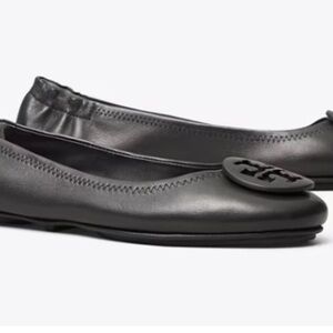 Tory Burch Black Leather Loafers